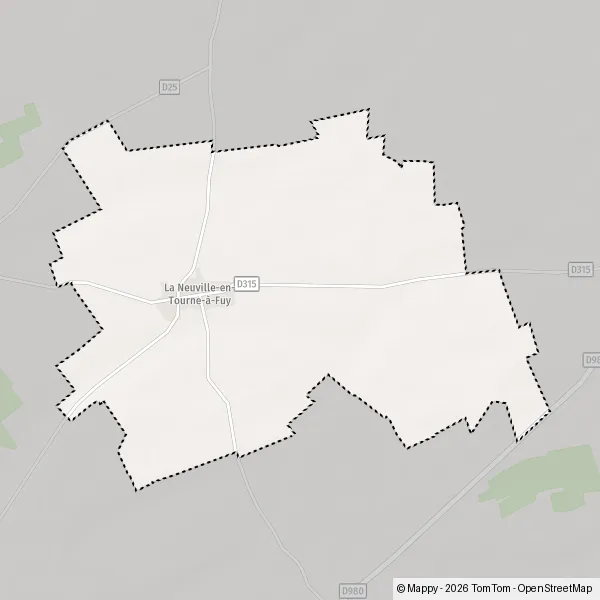 Plan La NeuvilleenTourneàFuy carte de La NeuvilleenTourneàFuy